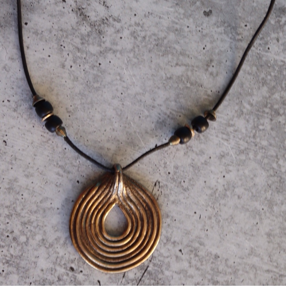 Vintage 90's French Designer Jacky de G Paris Bohemian Necklace